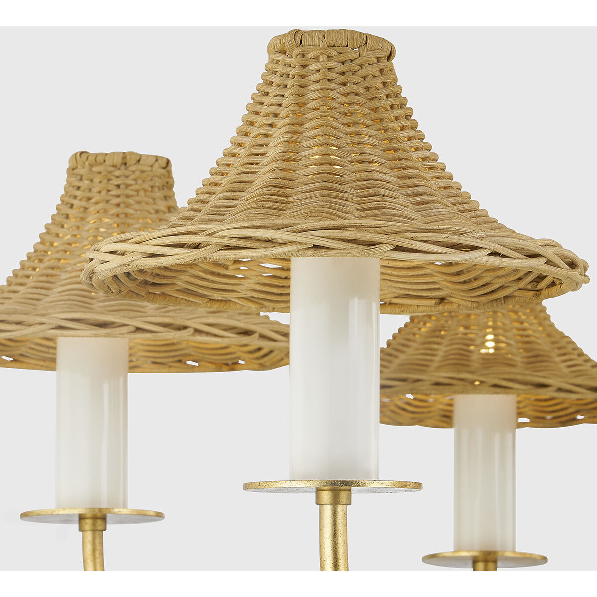 Twila 5 Light 30.25 inch Vintage Gold Leaf Chandelier Ceiling Light